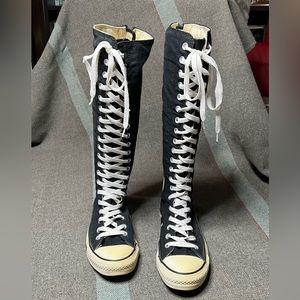 Converse | Shoes | Converse Knee High All Star Lace Up Boots Women 8 Mens 6  | Poshmark